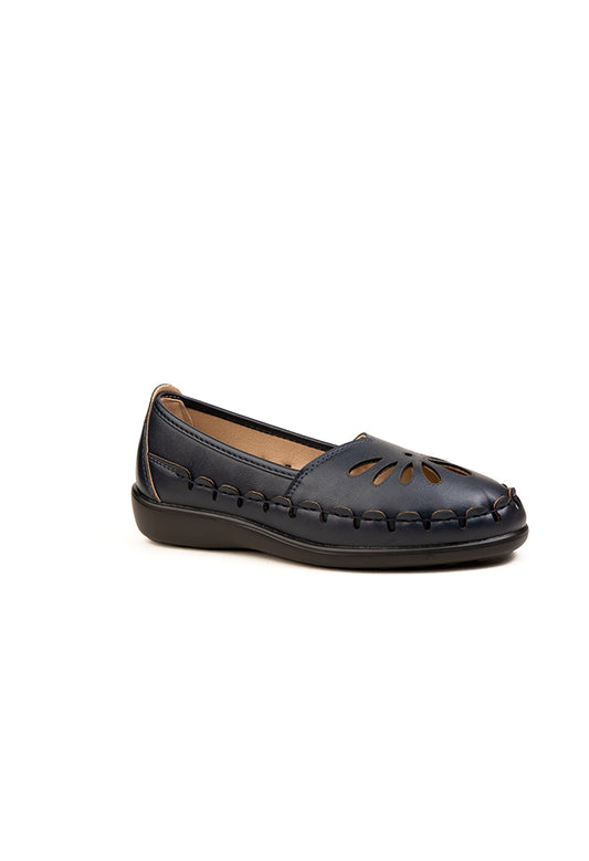 Effie Teardrop Cutout Dr. Lighfoot Ladies Casuals Navy