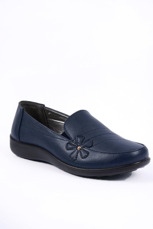 Francesca Ladies Navy Casual Shoe