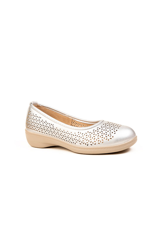 Alice Ladies Dr. Lightfoot Silver Ballerina Pump