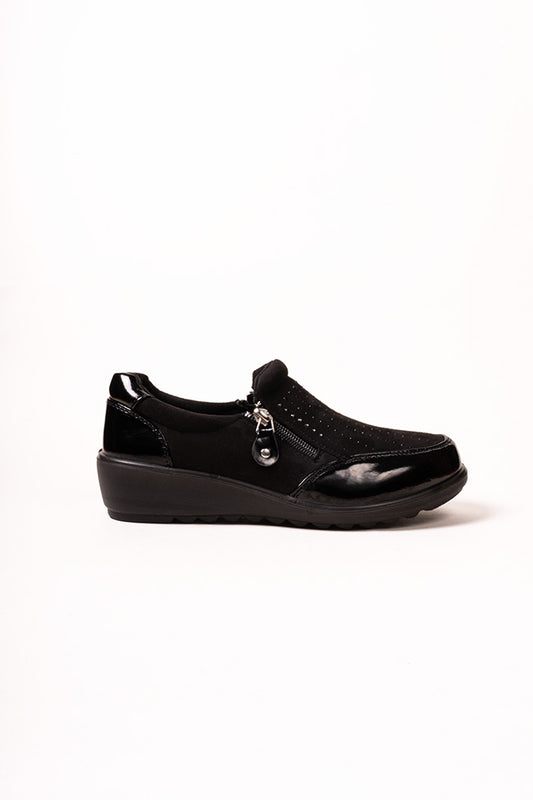 Julie Dr. Lightfoot Ladies Black Casuals