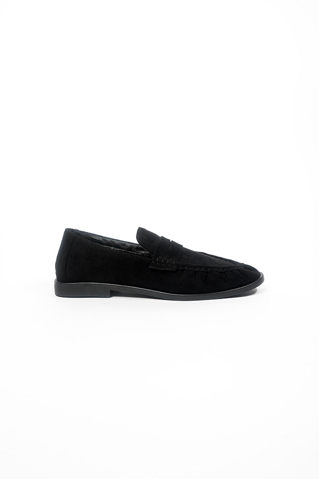 Deborah Ladies Black Microfiber Loafer 4x8