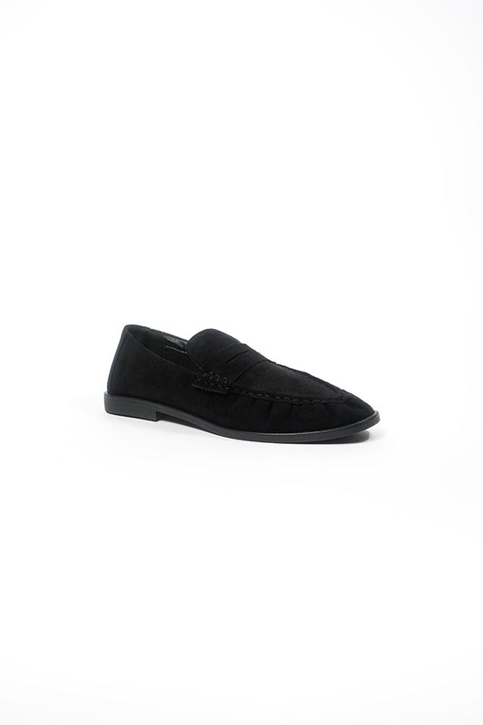 Deborah Ladies Black Microfiber Loafer 4x8