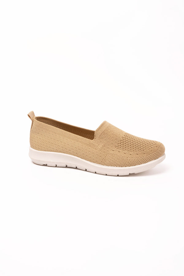 Daphne Slip On Canvas Beige – Kenyons Footwear