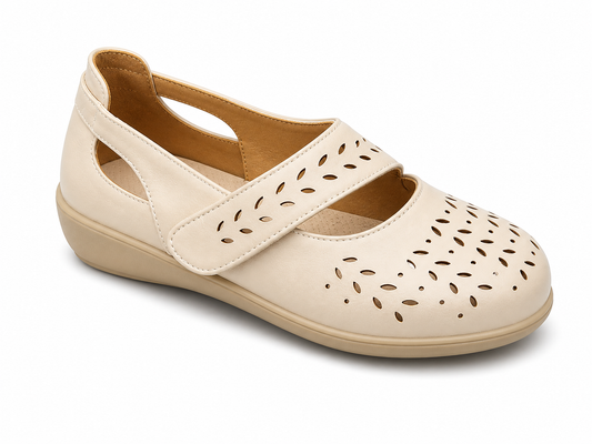 Tessa Dr. Lightfoot Touch Fasten Casuals Beige