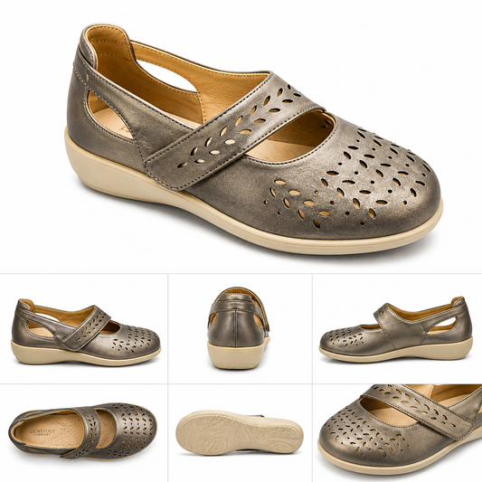 Tessa Dr. Lightfoot Touch Fasten Casual Pewter