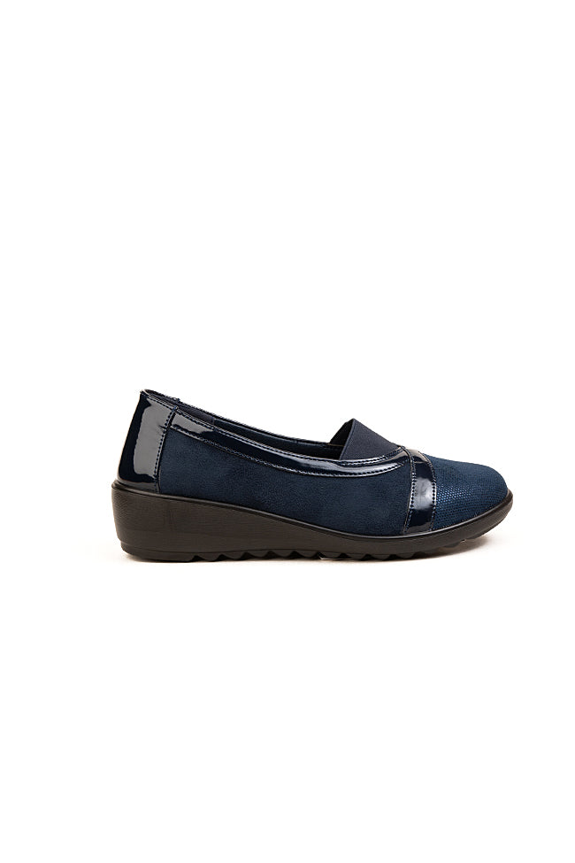 Jessica Ladies Dr. Lightfoot Navy Casual Shoes