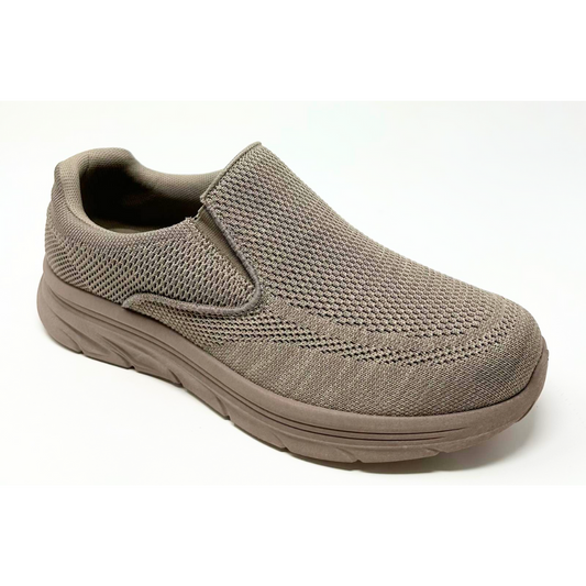 Ezra Men Twin Gusset Taupe Trainers