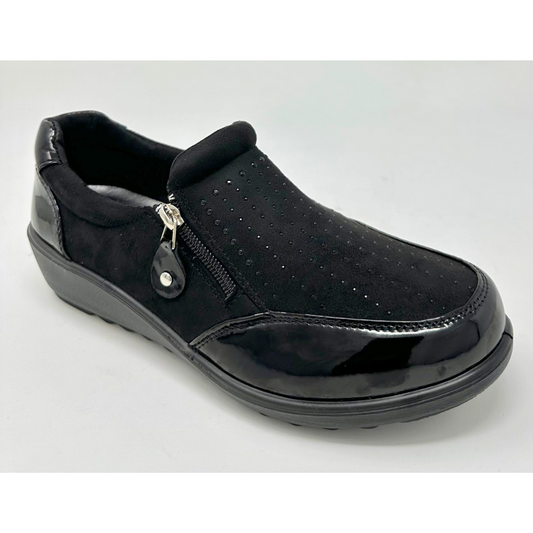 Julie Dr. Lightfoot Ladies Black Casuals