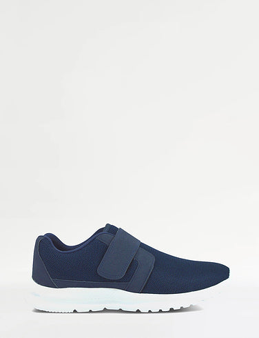 NEW Richard Men Touch Fastening Navy Trainers
