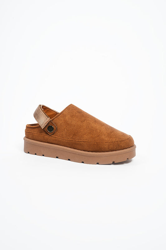 Molly Ladies Chestnut Mule Slingback Slipper
