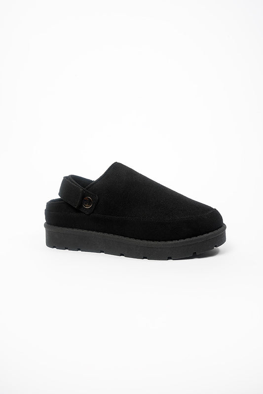 Molly Ladies Black Mule Slingback Slipper