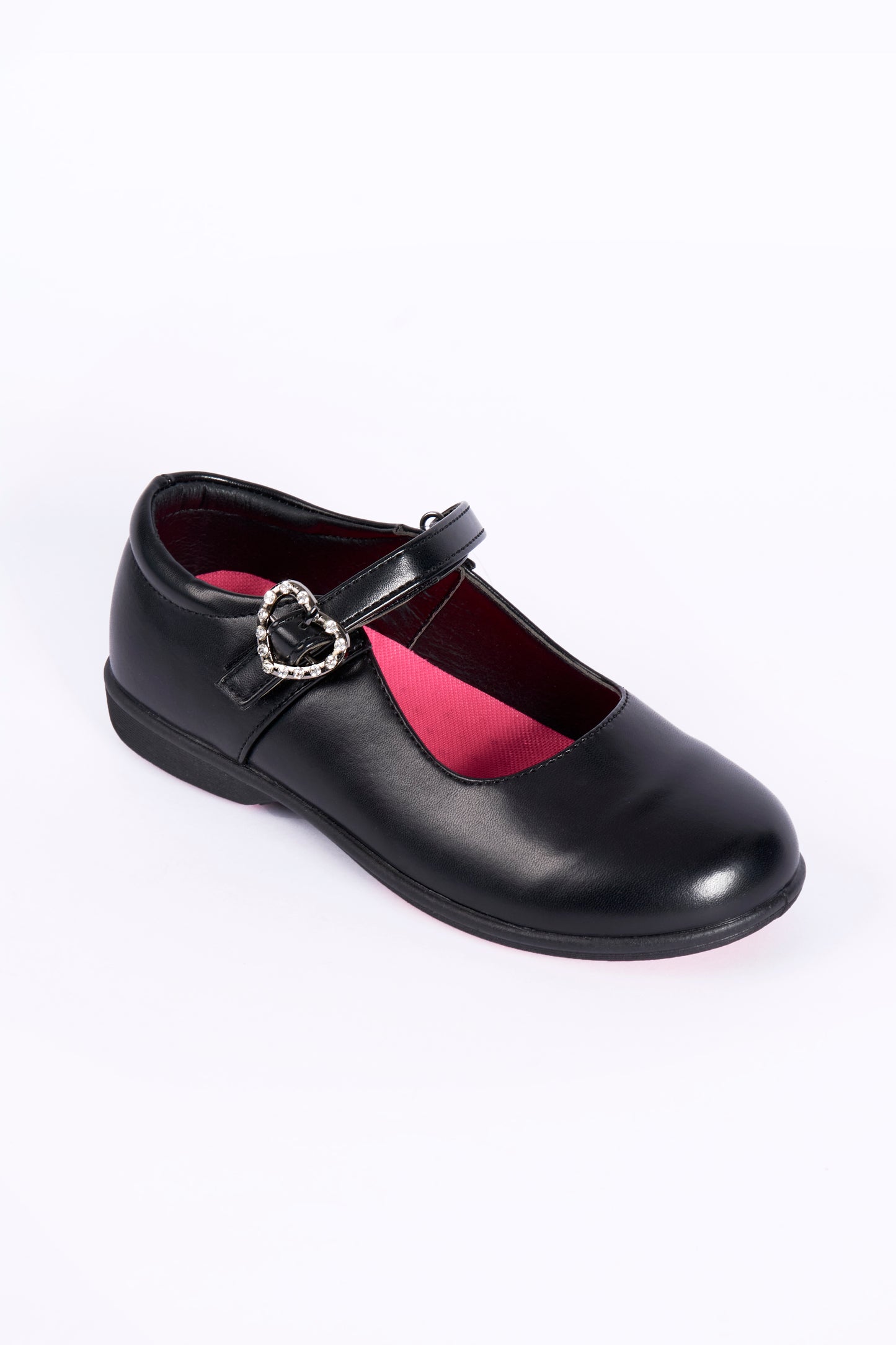Bella Touch Fasten Diamante Strap Girls Shoe 8x2