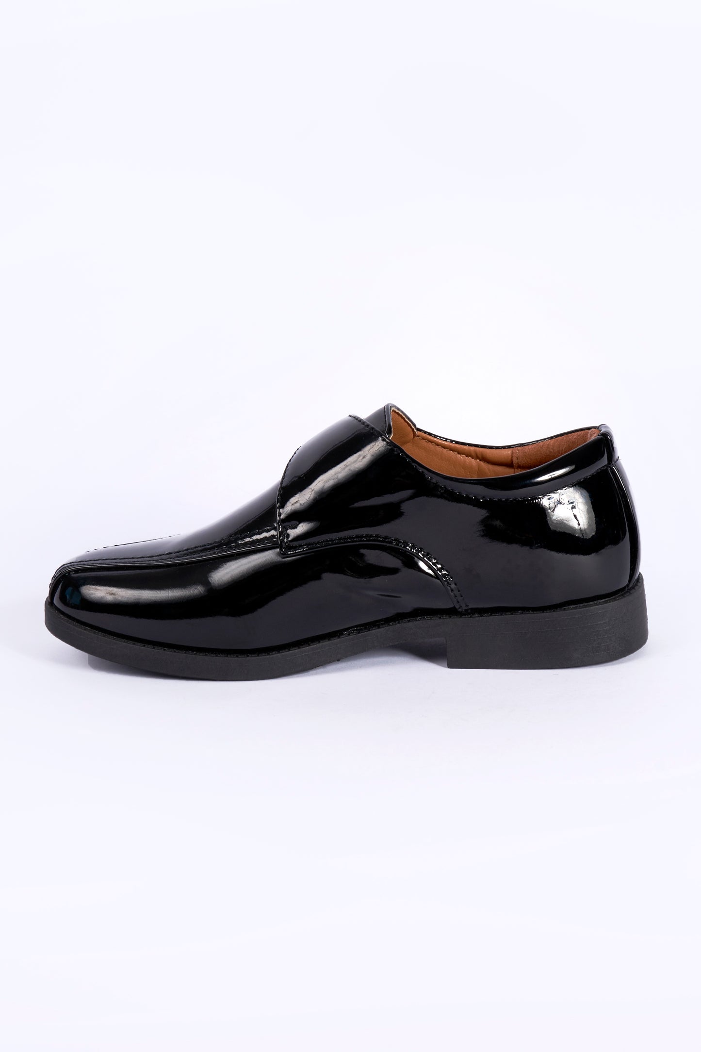 Jacob Black Patent Side Buckle Formal / School Boys Shoe BXT 12X3